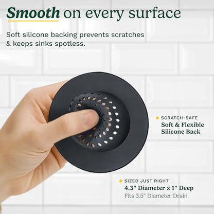 Cuisinart Stainless Steel Kitchen Sink Drain Strainer, 2-Pack, 4.35" - color: Gold