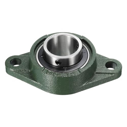 uxcell 2pcs UCFL210-31 Pillow Block Bearings 1-15/16 inch Bore Self Alignment, Solid Cast Iron Base Mounted Chrome Steel Bearings - size: UCFL210-31