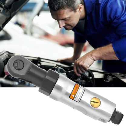 Mini Air Ratchet Wrench, Small Size and Light Weight 1or4in Threaded Connector, Very Low Vibration for Long Hours of Work, Support Forward and Reverse Rotation, Three Gears (1/4