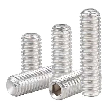 M4-0.7 x 12mm Hex Socket Set Grub Screws,Headless Cup Point,Flat Point Grub Bolt,Internal Hex Drive,304 Stainless Steel,Headless Concave End,Metric External Thread,for Towel Rack Door Knob 50 Pcs - size: M4-0.7 x 12mm(50 Pcs)