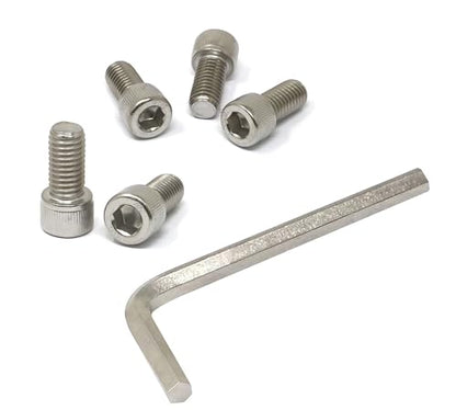 iexcell 5 Pcs 1/2-13 x 1 Stainless Steel 304 Hex Socket Head Cap Screws Bolts Kit - size: 1/2-13 x 1" ( Fully Threaded )