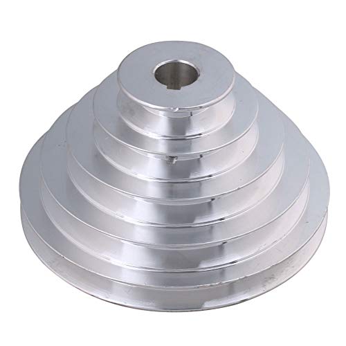 5 Stepped Pulley 20mm Bore | Aluminum Cone Pulley | 6mm Keywayed - size: 20MM BORE
