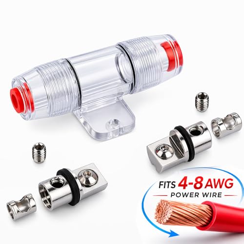 MGI SpeedWare Mini-ANL 12vDC Inline Fuse Holder, Surface Mount with Cover (Without Fuse) - size: Without fuse