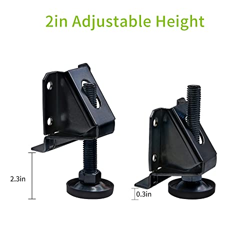 DkOvn 16 Pack Heavy Duty Leg Leveler, 2-inch Adjustable Height - size: 16 Pack
