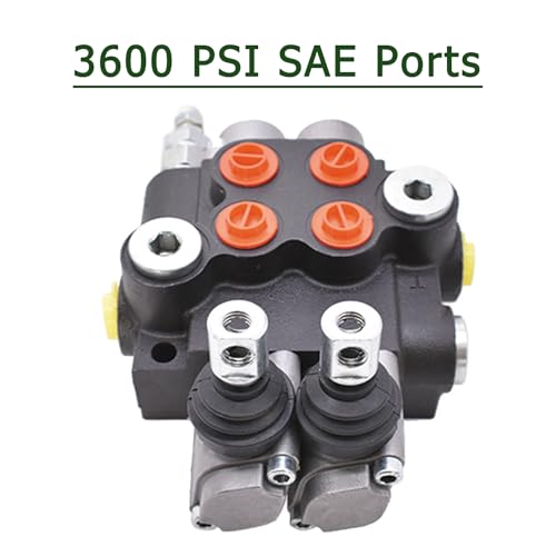 2 Spool 13GPM Hydraulic Directional Control Valve, 3600PSI SAE Ports