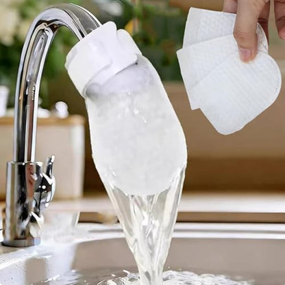 1set Thickened Splash-Proof Universal Faucet Filter Bag for Home and Kitchen,30pcs Filter Bags and 2 Fastening Straps,