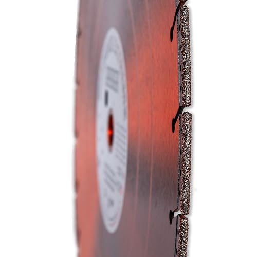 Diamond Extreme 14 Inch Metal Cutting Diamond Blade, Heavy-Duty Vacuum-Brazed Cut Off & Rescue Saw Blade, 1"-20mm Arbor for Rebar, Steel, Stainless Steel & Pipe - size: 14 Inch