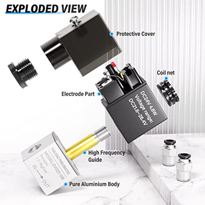 TAILONZ 1/4"NPT 24V 2V025-08 Solenoid Valve Junction Box - size: 1/4" NPT