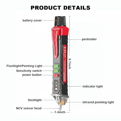 Non Contact Voltage Tester AC 12-1000V Voltage Detector
