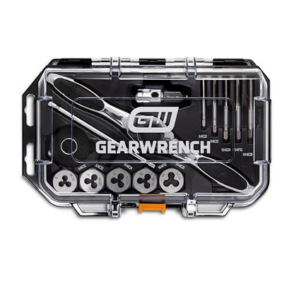GEARWRENCH 15 Piece SAE Ratcheting Tap & Die Set | 82816 - style: 15 Piece SAE