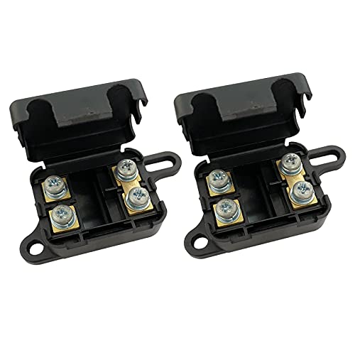 Ampper DC 12-24V Mini ANL Fuses Holder, 2 Way in-Line MANL Fuse Box, 2 Pc - size: MANL 2 Pack