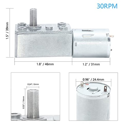 12V 30RPM High Torque DC Motor - size: 12V,30RPM