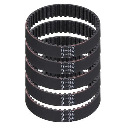 MECCANIXITY 5Pcs 96mm GT-2 Timing Belt 6mm Width 2mm Pitch Closed Loop - size: 96mm