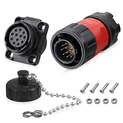 12 Pin Waterproof M20 Plastic Industrial Connector 5A 250V - style: 12PIN
