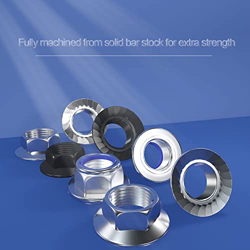 M10x1.5 Flange Serrated Nut 15PCS ROARADE Hex 304 Stainless Steel Nut (M10x1.5 304 15 PCS) - size: M10x1.5 304 15 PCS