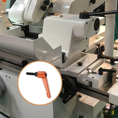 uxcell Clamping Lever Handles for Lathe, M6x20mm Male Thread Orange - size: M6x20mm