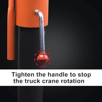 2200lb Industrial Folding Hoist Truck - 110V Electric Jib Crane with 1320lb Pull Force, Painted Steel for Warehouse Construction Factory Goods Lifting，Orange