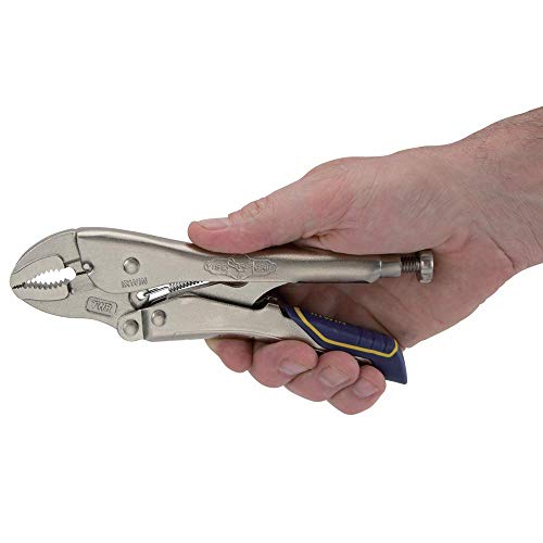IRWIN VISE-GRIP Locking Pliers, Fast Release, Curved Jaw with Wire Cutter, 7-Inch (IRHT82580)