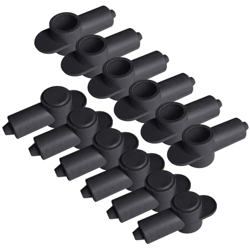 Ampper Silicone 1/4", 5/16" Stud Terminal Cover Fit 16-6 Gauge, Black 12 Pc - color: Black, size: 1/4" & 5/16" Stud S