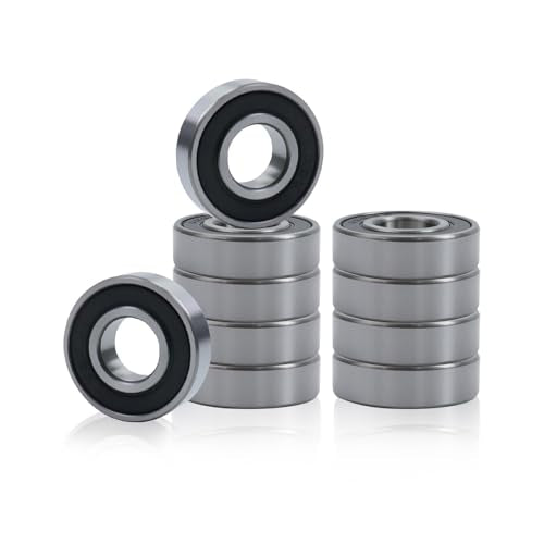 6001RS Ball Bearing Double Sealed Ball Bearings 28 x 12 x 8mm - 10pcs - size: 12 x 28 x 8mm