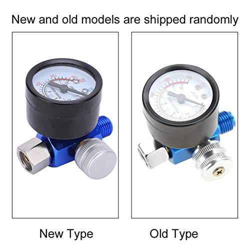 Fdit Spray Air Regulator G1 4 Thread, 0-150 PSI Gauge