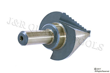 VCT Titanium Step Drill Bit – 10 Sizes from 1/4" to 1-3/8" High-Speed Steel Straight Flute 3/8" Shank for Sheet Metal, Plastic, Wood Precision Drilling Tool
