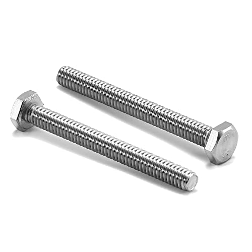 1/4-20 x 2-3/8" Hex Head Screw Bolt, 20Pcs 18-8 (304) Stainless Steel, Fully Threaded, Plain Finish, by SG TZH - size: 1/4-20 x 2-3/8"