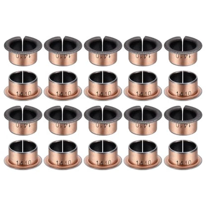 uxcell 40Pcs Flanged Sleeve Bearing, 14mm Bore x 16mm OD x 10mm Length - size: 14×16×10mm