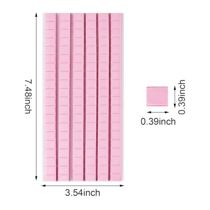 Feosky Adhesive Poster Sticky Tack Putty, Reusable and Removable Adhesive Putty, 120PCS, Mounting Putty for displaying Wall Paintings, Museum Art Photography, Picture, Crafts (Pink, Pack of 1) - color: Pink, size: 1Pack