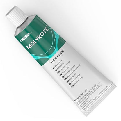 Molykote 1000 Paste 100G, Solid Lubricant Paste for Bolted Metal Joints Anti Seize Thread Connection Fastener Resistant to high temperatures and pressures Chemical Resistance no Lead Nickel Free