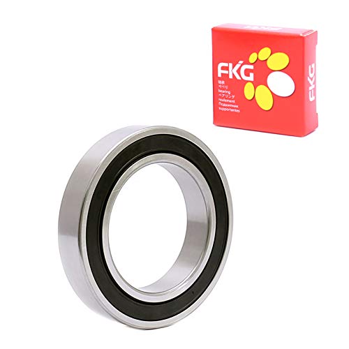 FKG 6014-2RS 70x110x20mm Deep Groove Ball Bearing Double Rubber Seal Bearings Pre-Lubricated, Set of 1 - size: 6014-2RS-1P