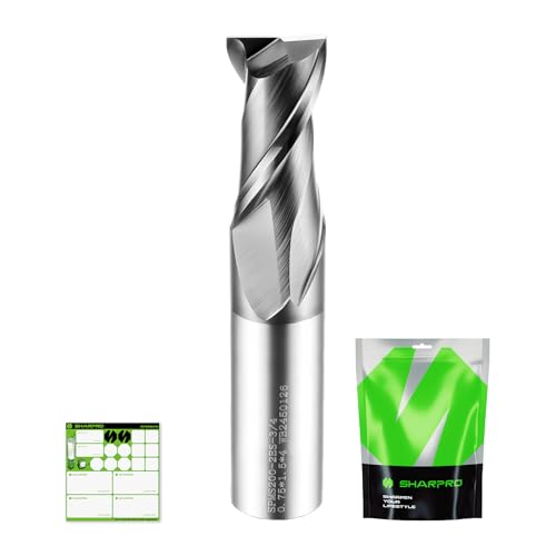 3/4'' Shank Carbide End Mills, 2 Flute Square End Mill Bits - size: 3/4 in(2 Flute)