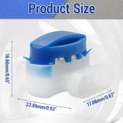 Uenhoy 20 Pcs 3 Way Waterproof IDC Wire Connectors 22-14 AWG Self-Stripping