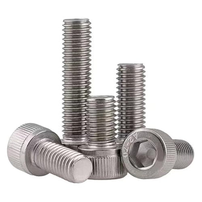 M1.6-0.35 x 2mm Socket Head Cap Screws Metric, Hex Socket Screw, Allen Socket Drive, 304 Stainless Steel (A2-70), Full Thread, Bright Finish, Machine Thread, DIN912,60 Pcs - size: M1.6-0.35 x 2mm（60 Pcs）