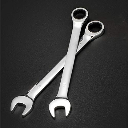 FLZOSPER 18pc. Ratcheting Wrench Set，6-22mm&24mm Metric CR-V Quick Access Spanner with Portable Tool bag - size: 6-22mm & 24mm