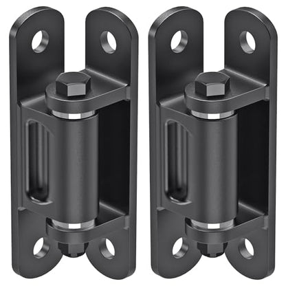 Insaga Heavy Duty Gate Hinge with Bearing, 6.7'' Weld On or Bolt On Hinge, 6mm Thick Carbon Steel 1100lb Capacity 90° /180° Smooth Opening for Metal/Wood Gates (Bolt Hinge Powder coated-90°-2Pack) - color: Bolt hinge powder coated-90°-2Pack