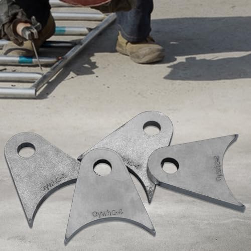 Weld on Tabs, Axle Shock Mount Bracket, 1/2" Hole, 1/4" Thick, 4 Pcs - color: 3" Axle Mount-1/4" Thick