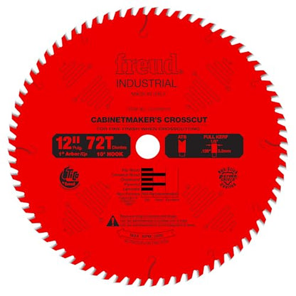 Freud LU73R012: 12" x 72T Cabinetmaker’s Crosscut Blade