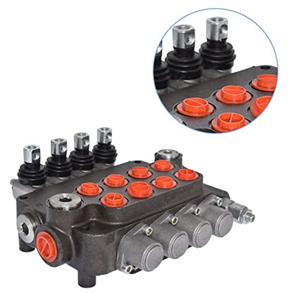 4 Spool 21 GPM 3600 PSI SAE Hydraulic Directional Control Valve
