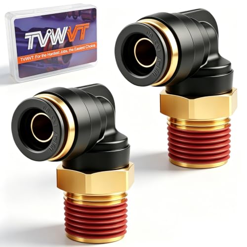 90 Degree DOT Air Hose Fitting Union Elbow, Quick Connect Air Brake Fitting - size: 1/2"OD x 1/2"NPT