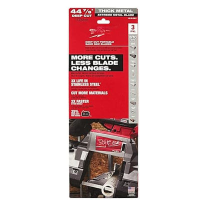 48-39-0601 Extreme Thin Metal Deep Cut Band Saw Blade, 8/10 for Milwaukee Tool