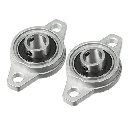 uxcell 2pcs KFL001 12mm Zinc Alloy Self Aligning Pillow Block Flange Bearing - size: 12 mm