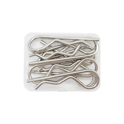 10pcs Cotter Pins, R Clips Hardware Pins, Spring Fasteners Hitch Pin, for Trailer Locking, Trailer Clamps, Lawn Mowers, Trucks, Mechanics, Heavy Duty R Clips Cotter Pin - M3.0x65mm - size: M3.0x65mm-10PCS