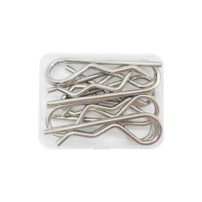 10pcs Cotter Pins, R Clips Hardware Pins, Spring Fasteners Hitch Pin, for Trailer Locking, Trailer Clamps, Lawn Mowers, Trucks, Mechanics, Heavy Duty R Clips Cotter Pin - M3.0x65mm - size: M3.0x65mm-10PCS
