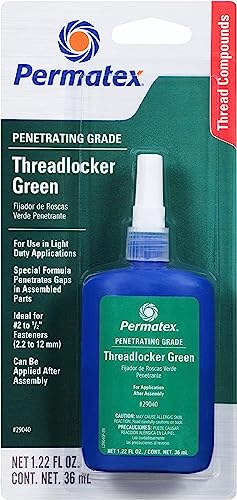 Permatex 29040 Penetrating Grade Threadlocker Green, 36 ml - size: 36 ml (Pack of 1)