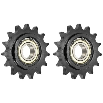 uxcell 2Pcs #50 Roller Chain Idler Sprocket, 20mm Bore 5/8" Pitch 15 Tooth - size: 20mm Bore 5/8" Pitch 15 Tooth