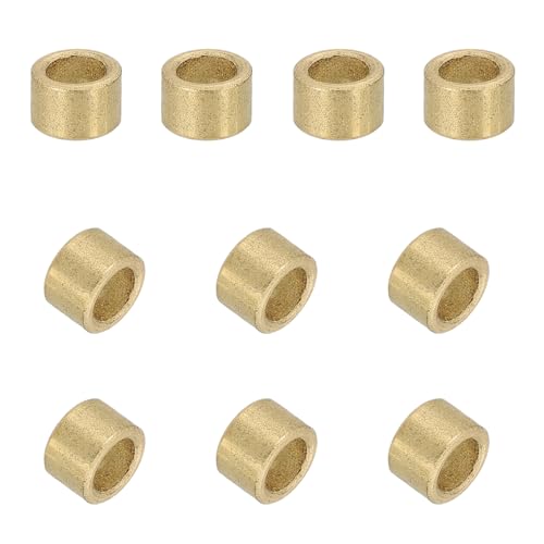 uxcell 50Pcs Sleeve Bearings, 4mm Bore x 6mm OD x 4mm Length, Self-Lubricating Sintered Bronze Bushings - size: 4mm Bore x 6mm OD x 4mm Length