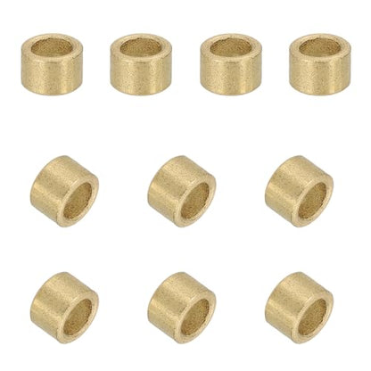uxcell 50Pcs Sleeve Bearings, 4mm Bore x 6mm OD x 4mm Length, Self-Lubricating Sintered Bronze Bushings - size: 4mm Bore x 6mm OD x 4mm Length