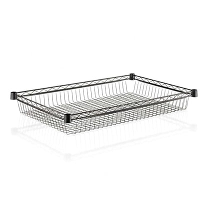 24" x 36" NSF Additional Wire Shelf Basket, Heavy Duty Replacement Black Shelf for Commercial Racks - color: Black, size: 24" x 36"