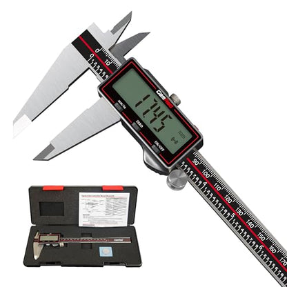 GemRed Wireless Digital Caliper 8 Inch with Data Output, Auto Off